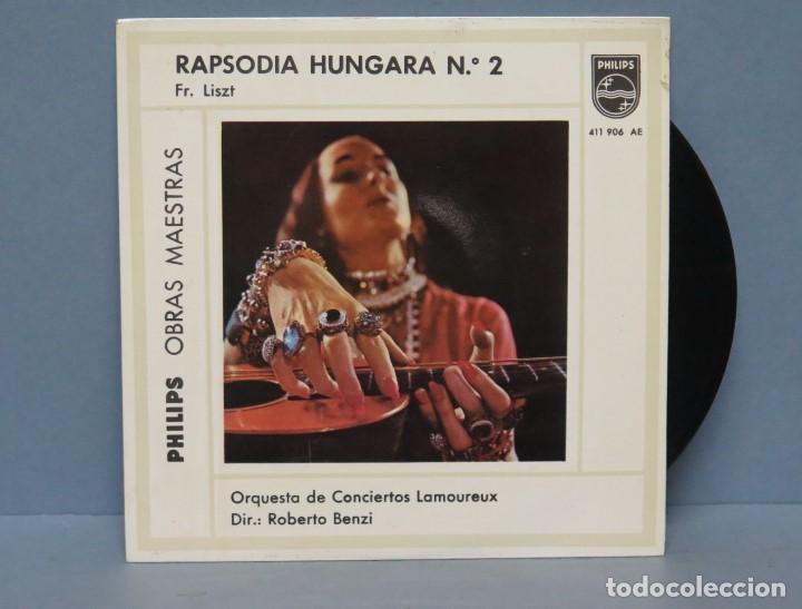 Discos de vinilo: SINGLE. LISZT. RAPSODIA H&Uacute;NGARA N&ordm; 2 - Foto 1
