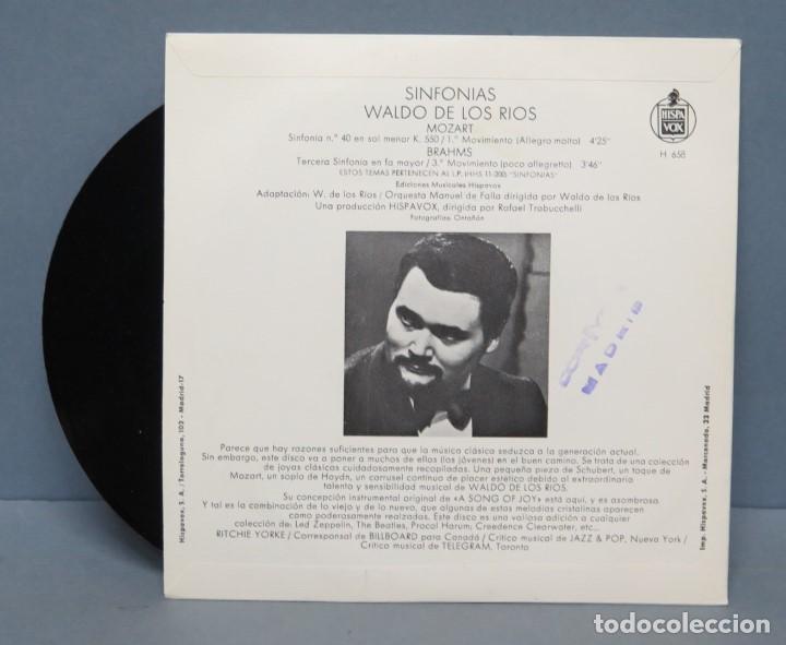 Discos de vinilo: SINGLE. WALDO DE LOS RIOS. SINFONIAS - Foto 2