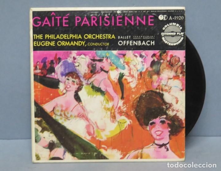 Discos de vinilo: EP. GAITE PARISIENNE. The Philadelphia Orchestra. Eugene Ormandy - Foto 1