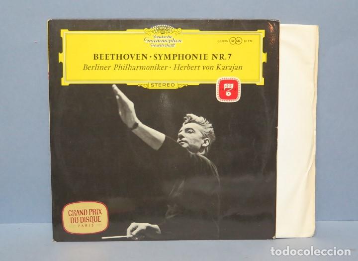 Discos de vinilo: LP. Beethoven Symphony No. 7. VON KARAJAN - Foto 1