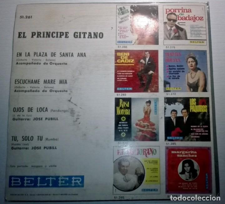 Discos de vinilo: EL PRINCIPE GITANO - EN LA PLAZA DE SANTA ANA - - Foto 2