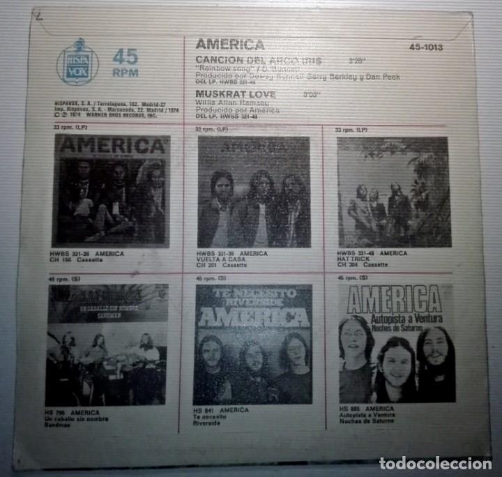 Discos de vinilo: AMERICA - CANCION DEL ARCO IRIS - - Foto 2