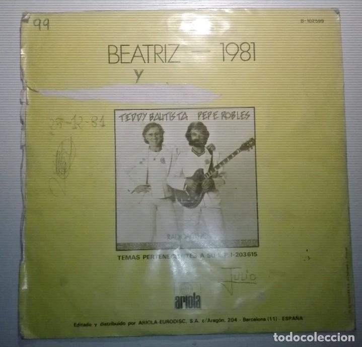 Discos de vinilo: TEDDY BAUTISTA Y PEPE ROBLES - Foto 2