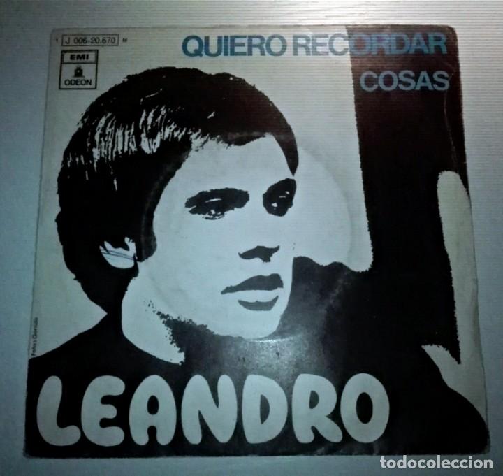 Discos de vinilo: LEANDRO - QUIERO RECORDAR - - Foto 1
