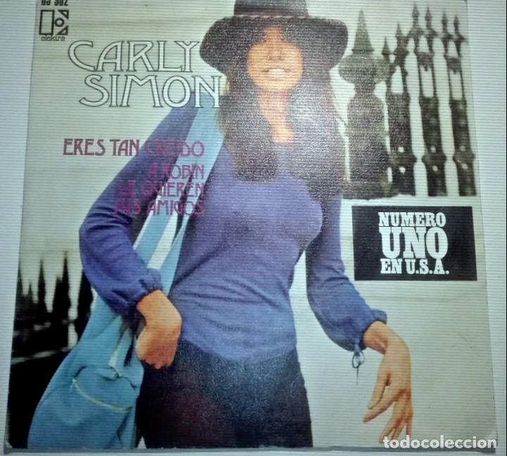 Discos de vinilo: CARLY SIMON - ERES TAN CREIDO - - Foto 1