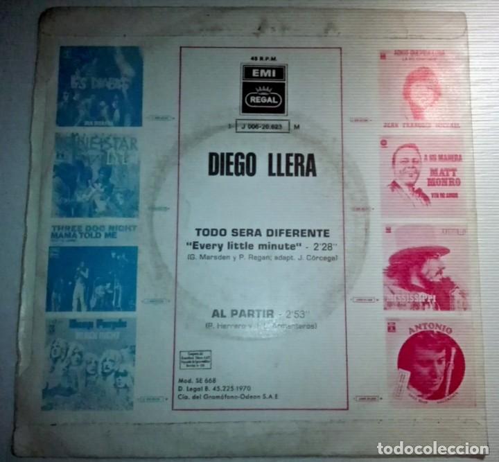 Discos de vinilo: DIEGO LLERA - TODO SERA DIFERENTE - - Foto 2