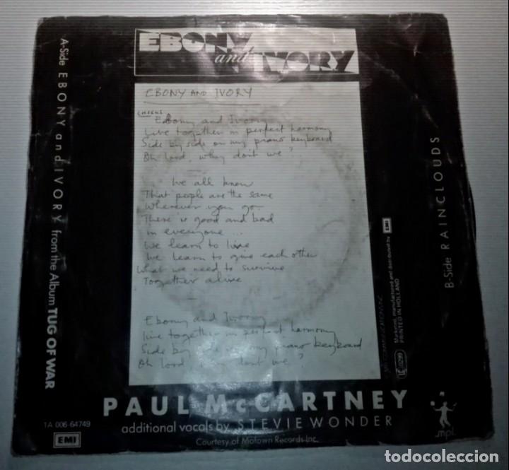 Discos de vinilo: PAUL MCCARTNEY - EBONY AND EVORY - - Foto 2