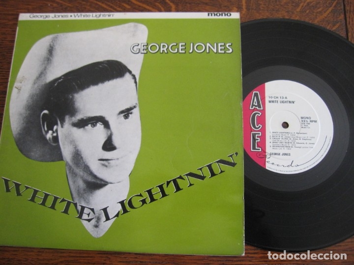 Discos de vinilo: GEORGE JONES `White Lightnin&acute; 10&acute;&acute; ACE. MONO - Foto 1