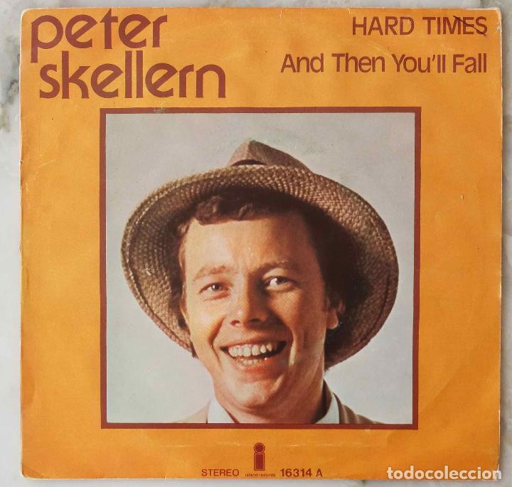 Discos de vinilo: PETER KELLERN, HARD TIMES. SINGLE ESPA&Ntilde;A ISLAND - Foto 1