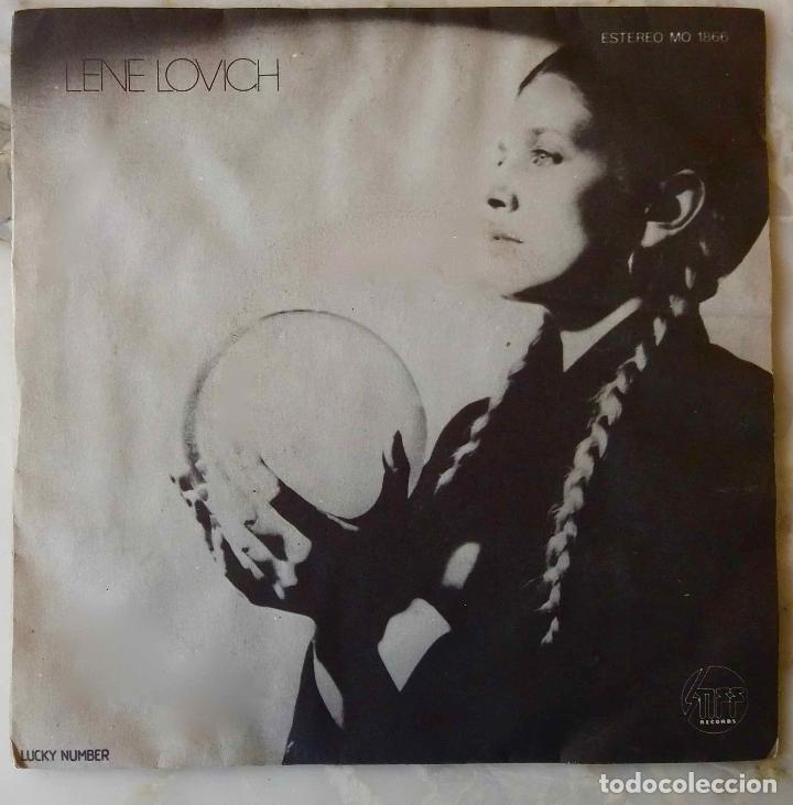 Discos de vinilo: LENE LOVICH. LUCKY NUMBER.  SINGLE ESPA&Ntilde;A STIFF - Foto 1