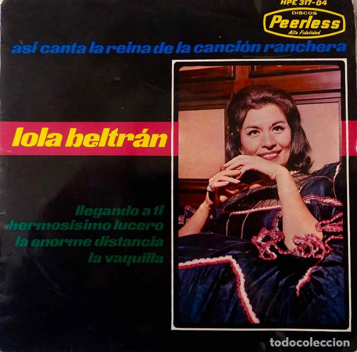 Disques de vinyle: LOLA BETTRAN. LLAGANDO A TI + 3. EP ESPA&Ntilde;A.