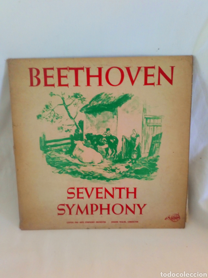 Discos de vinilo: Beethoven s&eacute;ptima sinfon&iacute;a LP edici&oacute;n inglesa