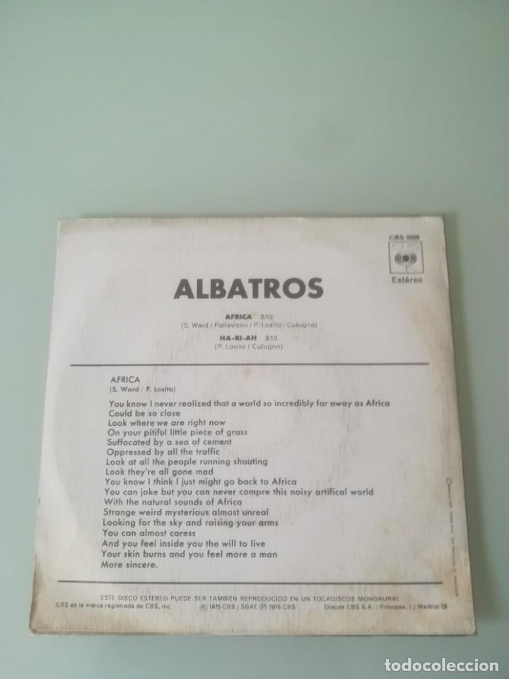 Discos de vinilo: ALBATROS - &Aacute;FRICA (Single) - Foto 2