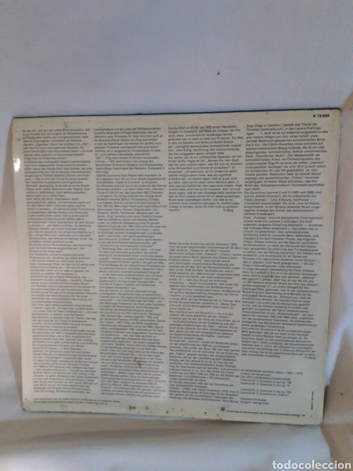 Discos de vinilo: George Szell Beethoven LP - Foto 2