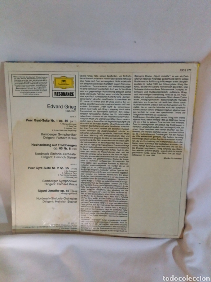 Discos de vinilo: Edvard Grieg. LP - Foto 2