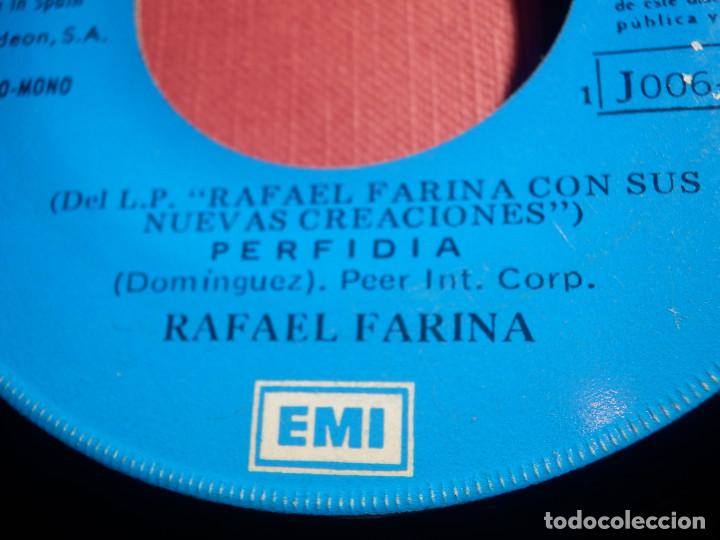 Discos de vinilo: DISCO VINILO - SINGLE - RAFAEL FARINA - PERFIDIA - LA PALOMA - ODEON 1976 - Foto 2