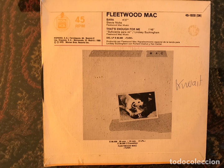 Discos de vinilo: Sara.fleetwood Mac. - Foto 2