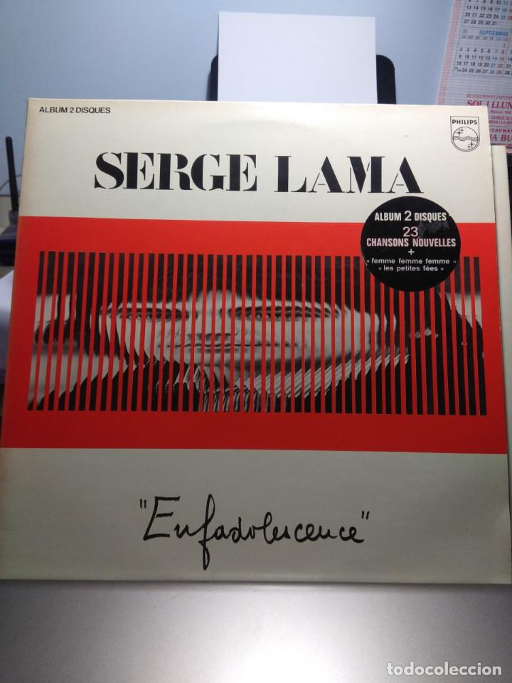 Discos de vinilo: LP SERGE LAMA : ENFADOLESCENCE - Foto 1
