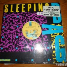 Discos de vinilo: HI-C. I DON´T KNOW. SLEEPING BAG, 1988. MAXI-SINGLE. IMPECABLE (#). Lote 146769478