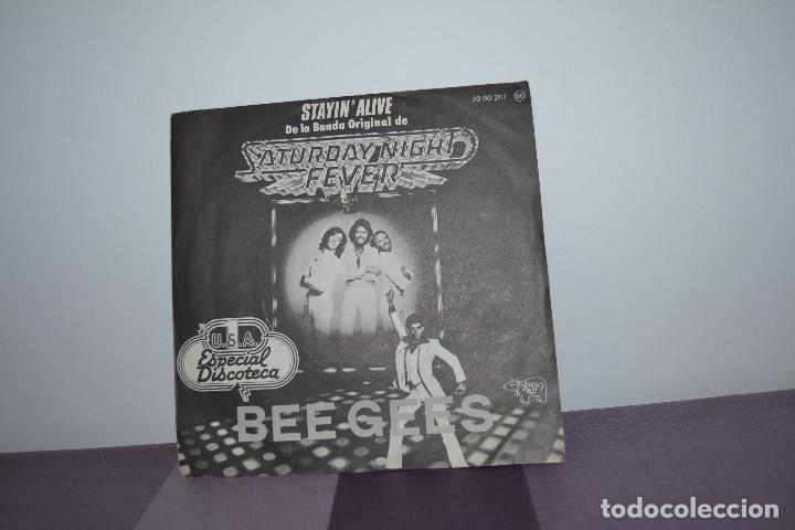 Discos de vinilo: STAYIN ALIVE DE BEE GEES - Foto 2