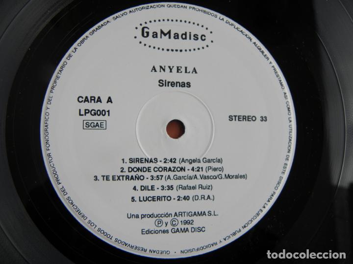 Discos de vinilo: ANYELA -SIRENAS -LP 1992 - Foto 2