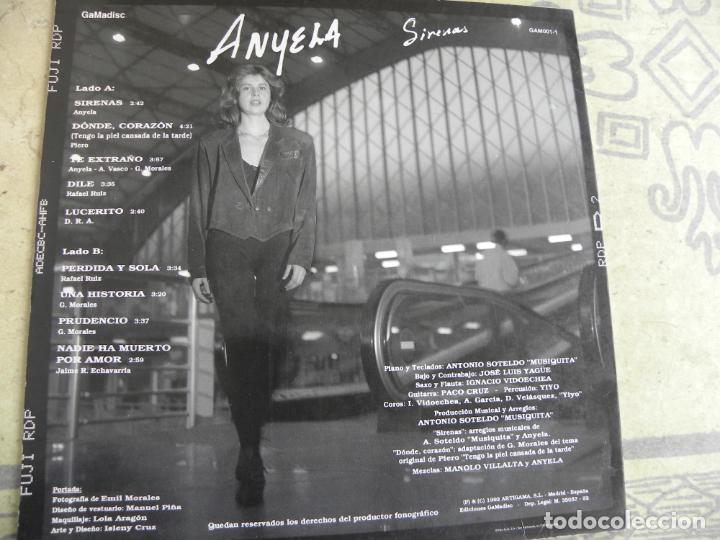 Discos de vinilo: ANYELA -SIRENAS -LP 1992 - Foto 3