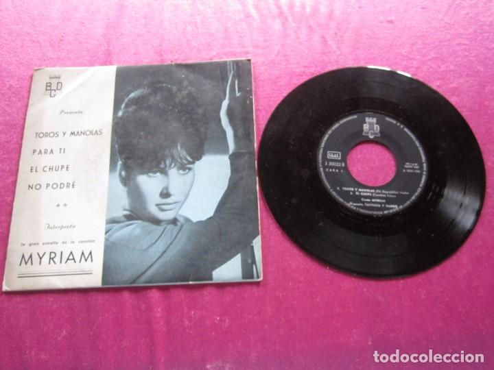 Discos de vinilo: MYRIAM - TOROS Y MANOLAS - EL CHUPE EP - Foto 1