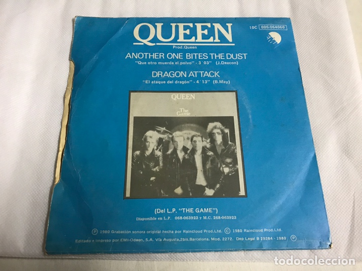 Discos de vinilo: EP QUEEN . ANOTHER ONE BITES THE DUST - Foto 2