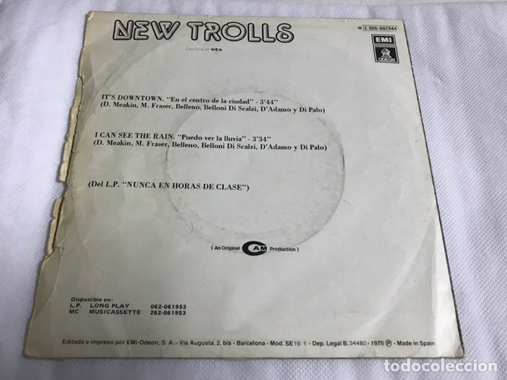 Discos de vinilo: EP NEW TROLLS. IT&rsquo;S DOWN TOWN - Foto 2