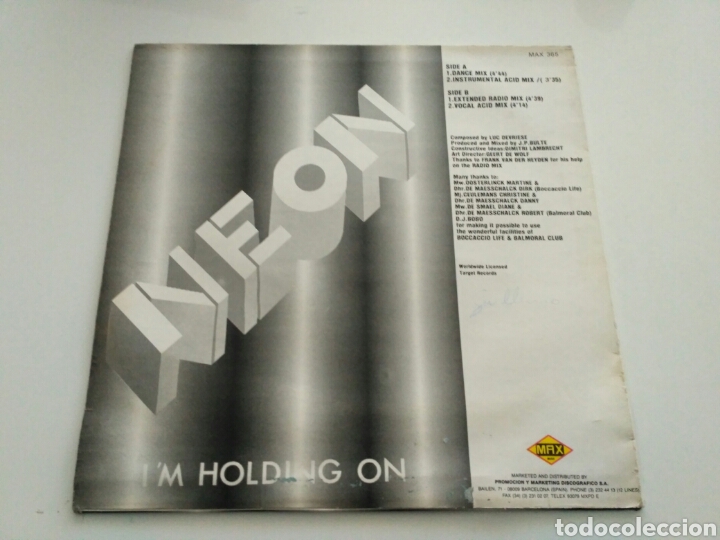 Discos de vinilo: Neon - Im Holding On - Foto 2
