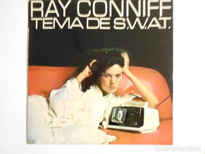Discos de vinilo: RAY CONNIFF. TEMA DE S.W.A.T. LP VINILO CBS. 10 TEMAS - Foto 1