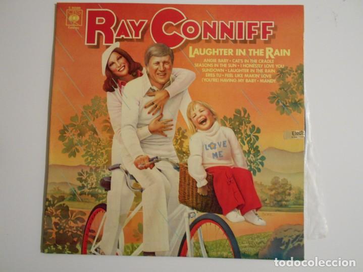 Discos de vinilo: RAY CONNIFF. LAUGHTER IN THE RAIN. LP VINILO CBS. 10 TEMAS. - Foto 1