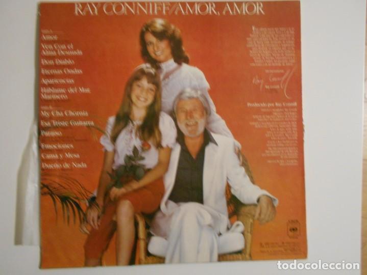 Discos de vinilo: RAY CONNIFF. AMOR, AMOR. LP VINILO CBS. 12 TEMAS. - Foto 2