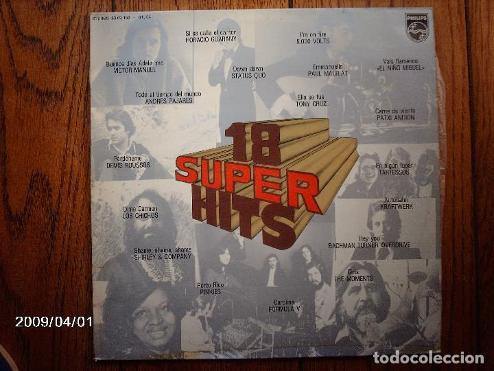 Discos de vinilo: 18 super hits  -  varios - Foto 1