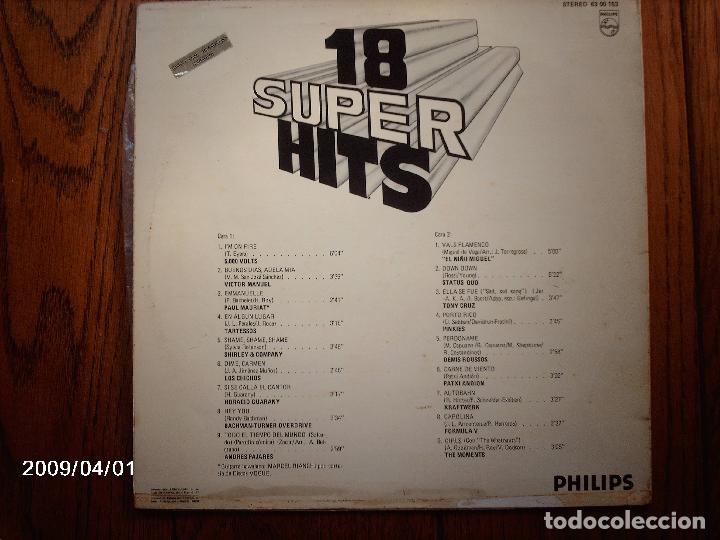 Discos de vinilo: 18 super hits  -  varios - Foto 2