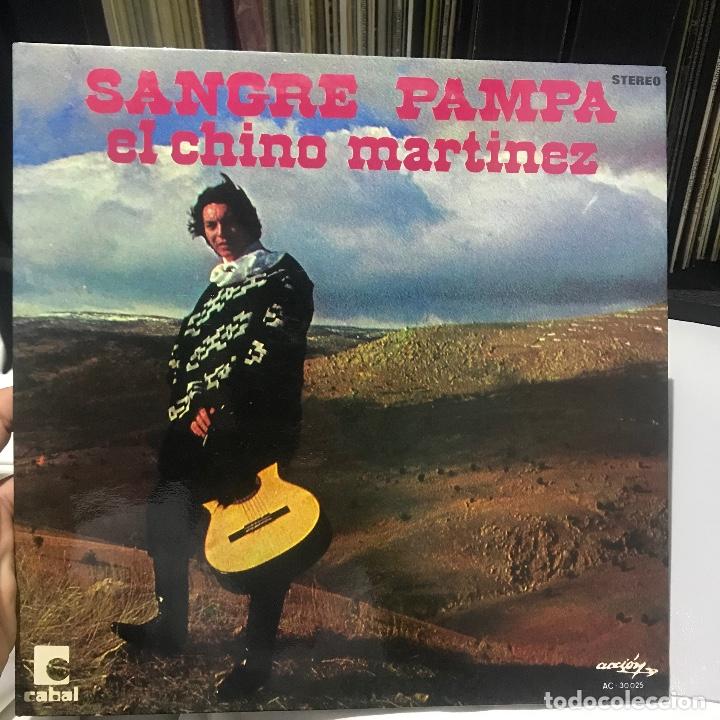 Disques de vinyle: EL CHINO MARTINEZ SANGRE PAMPA LP 1974 ACCION GATEFOLD ESPA&Ntilde;A