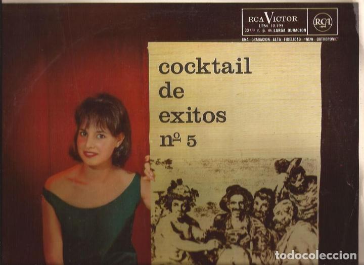 Discos de vinilo: LP COCKTAIL DE EXITOS N&ordm; 5 RCA 10193 SPAIN 1962 - Foto 1