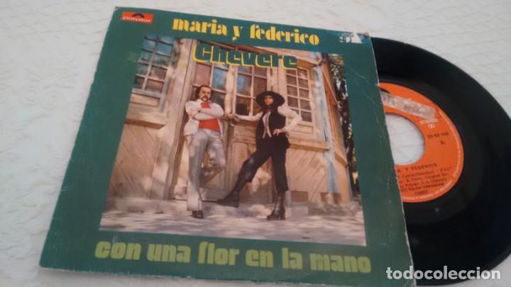 Disques de vinyle: SINGLE (VINILO) DE  MARIA Y FEDERICO A&Ntilde;OS 70