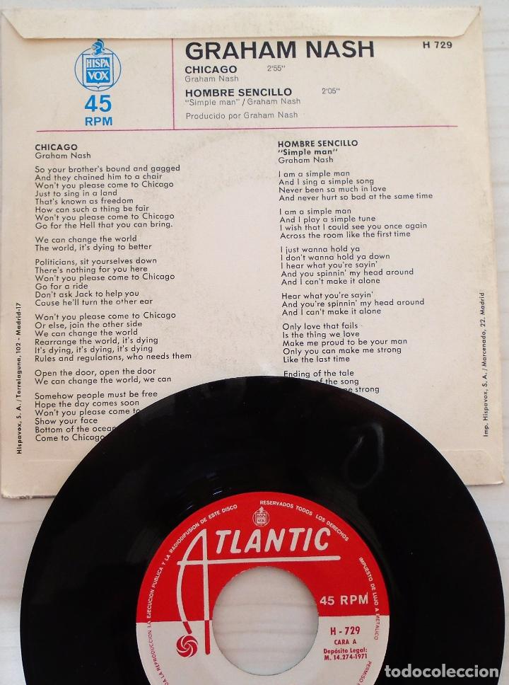 Discos de vinilo: GRAHAM NASH - CHICAGO ATLANTIC - 1971 - Foto 2