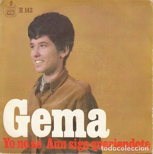 Discos de vinilo: GEMA - YO NO SE - SINGLE DE VINILO - HISPAVOX 1966 C- 28 - Foto 1