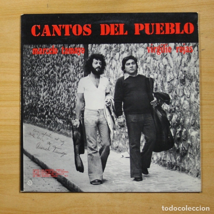 Disques de vinyle: MARCELO TAMAYO / VIRGILIO ROJAS - CANTOS DEL PUEBLO - LP
