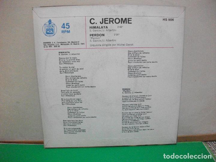 Discos de vinilo: C.JEROME / HIMALAYA / PERDON (SINGLE 1973) PEPETO - Foto 2