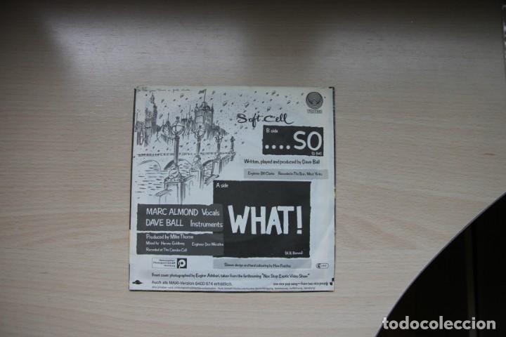 Discos de vinilo: SOFT CELL - WHAT / SO... EDICION ALEMANA - Foto 2
