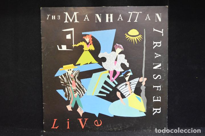 Discos de vinilo: MANHATTAN TRANSFER - LIVE - LP - Foto 1