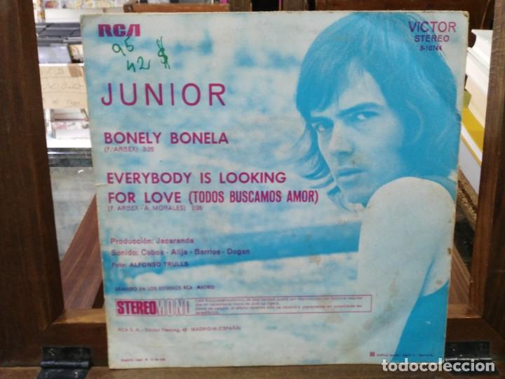 Discos de vinilo: Junior - Bonely Bonela - Single del Sello RCA 1972 - Foto 1