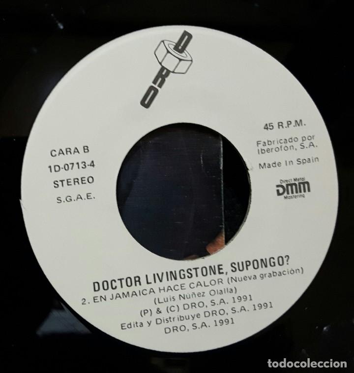 Discos de vinilo: DR. LIVINGSTONE SUPONGO - SINGLE - 1991 - DRO - Foto 5