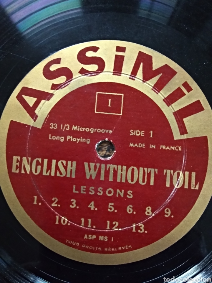 Discos de vinilo: Antiguo curso de ingl&eacute;s. Assimil. Cinco discos 33 - Foto 2