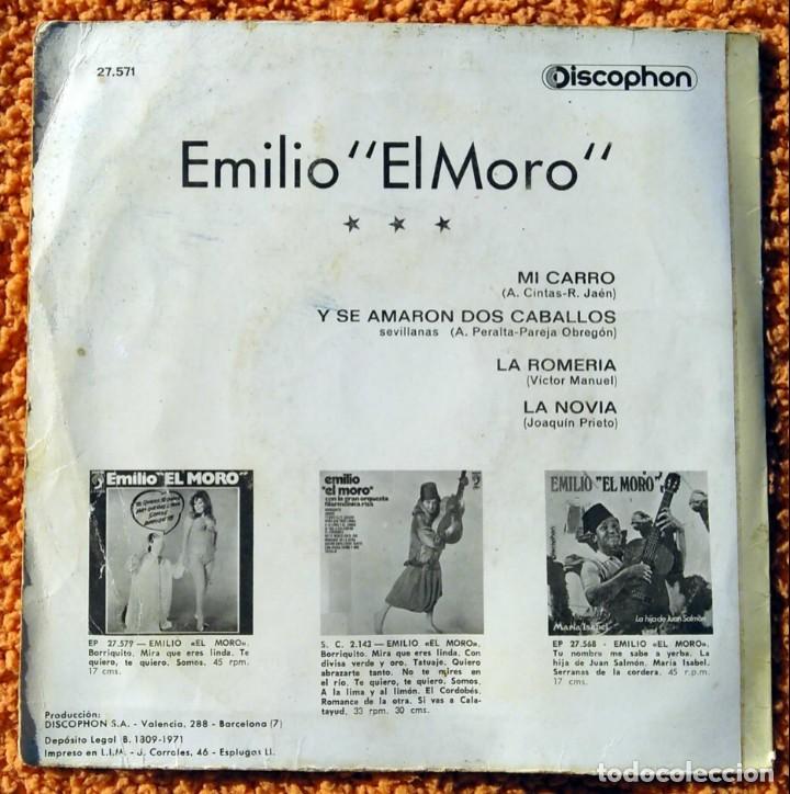 Discos de vinilo: ❤️ Vinilo EP Emilio el Moro - 1971 - Foto 4