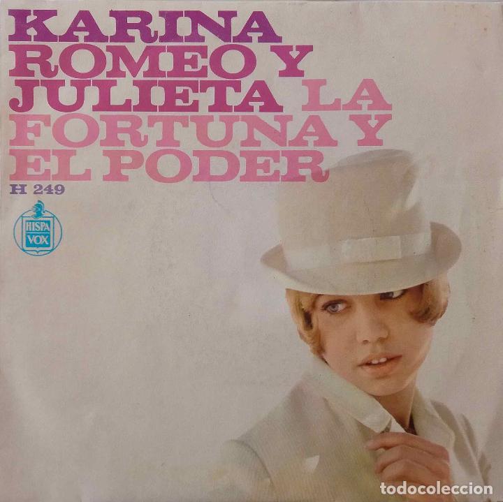 Discos de vinilo: KARINA, ROMEO Y JULIETA. SINGLE - Foto 1
