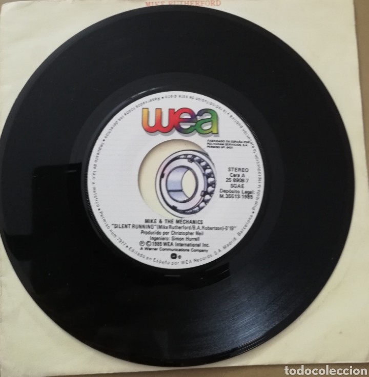 Discos de vinilo: Mike and the mechanics. Silent running - Foto 2